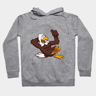 Laying Eagle Character Hoodie